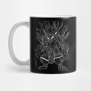 demon mexican yokai samurai ecopop art Mug